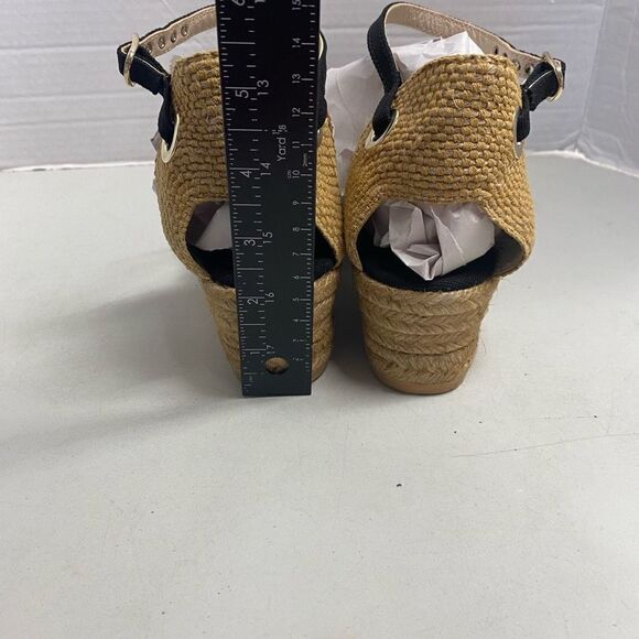 VISCATA Barcelona Women’s Wedge Espadrilles Size 41 US Size 10-10.5 Black New - Picture 8 of 12